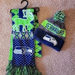 Seattle Seahawks Scarf and Hat